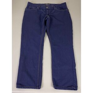 Identic ManDenim Jeans Men's Size 42x32 Straight Leg Dark‎ Blue Denim Jeans EUC
